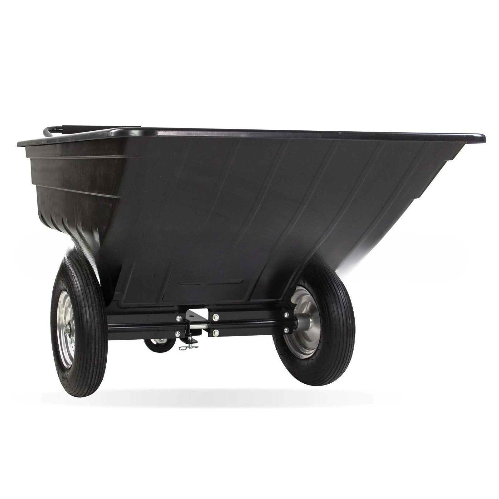 2025년형 농장 잔디 운반 트레일러 유틸리티 트랙터 트럭 견인 팁핑 ATV 카트 트레일러 이륜 수레