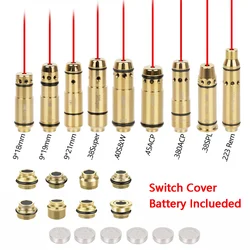 9mm/.40S&W/.38SPL/.223Rem Laser Trainer Cartridge Switch Cover Laser Training Bullet Breech Cover Tail Switch Laser Accessories