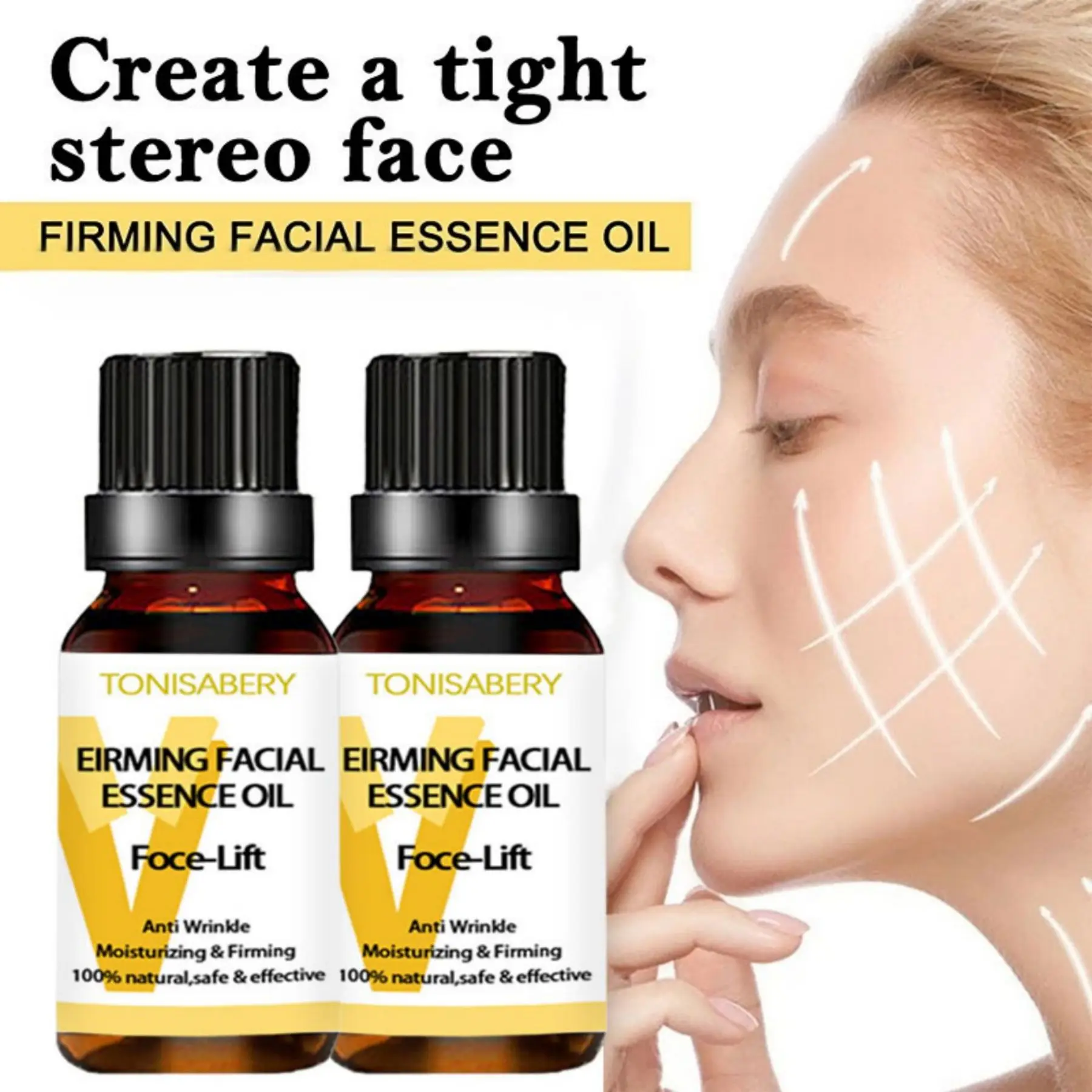 Anti Wrinkle Essence Instant Slimming Face Oil V Face Essential Oils Lifting Firming Thin Nourish Powerful Facial Skin Care
