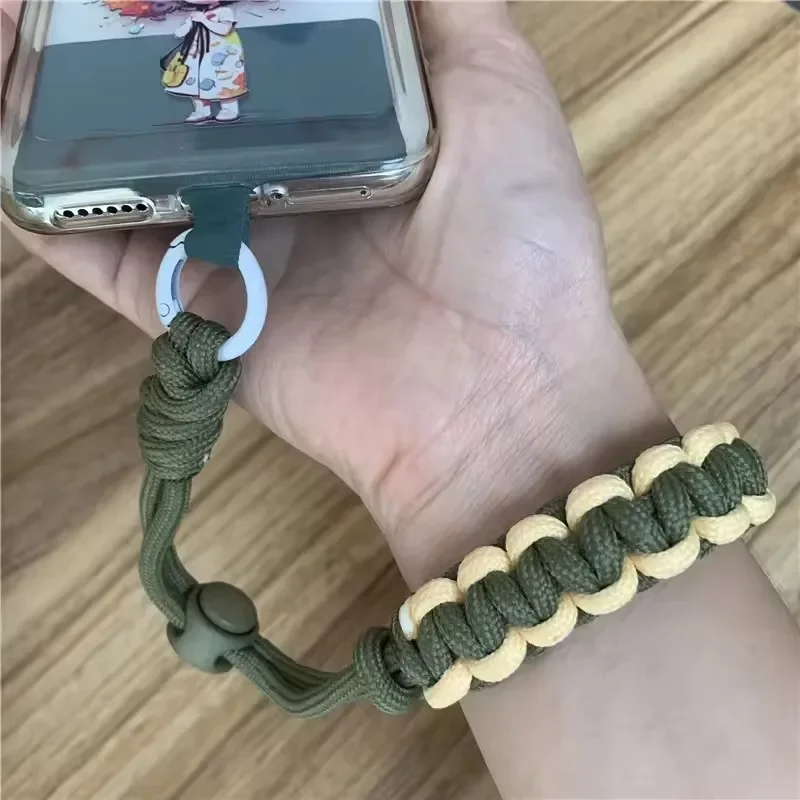 هاتف Lanière de phone الإبداعي، قطعة واحدة، dragonne tissée mignonne، سوار de seguridad متعدد الوظائف pour phonephone المحمول،