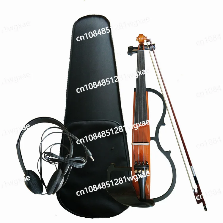 4/4 Maple Solid Wood Color Blocked Electronic Violin Professional String Instrument Strong Tone Color All Handmade