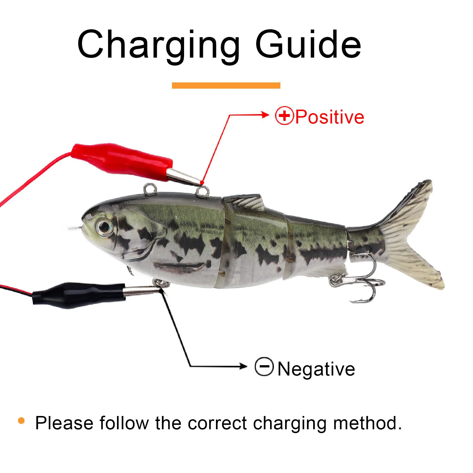 

Электрическая рыболовная приманка, перезаряжаемая от USB, многосоставная, реалистичная светодиодная электрическая приманка для пресноводной электрической многосоставной приманки для плавания