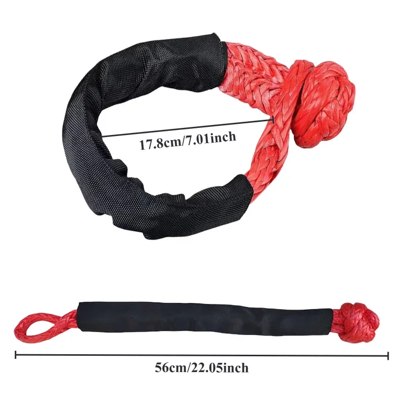 41000 Lbs Soft Shackle Synthetic Rope Heavy Duty Tow Shackle Strap Tow Strap Off Road 4x4 accesorios