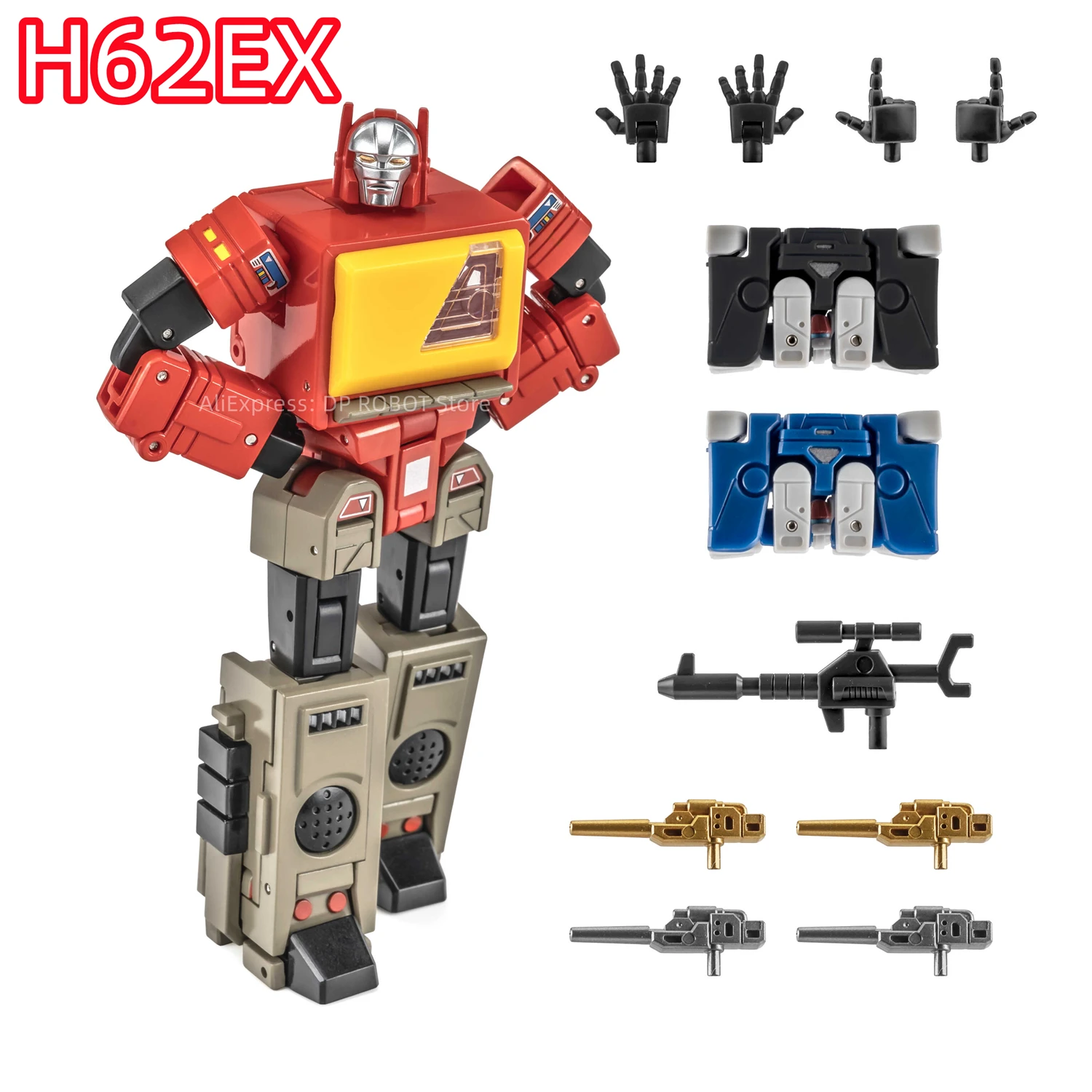 【IN STOCK NOW】Newage Transformation NA H62 H62EX H62S H62C H62B H62T Blaster Louie G1 Small Scale Action Figure With Box