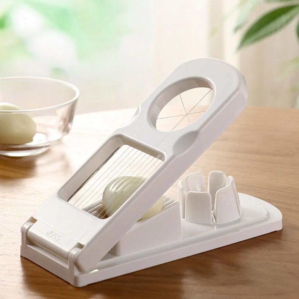 

Stainless Steel Egg Slicer Multifunctional Abs Egg Cutter Kitchen Tool For Slicing Boiled Eggs Mushrooms Cheese Space