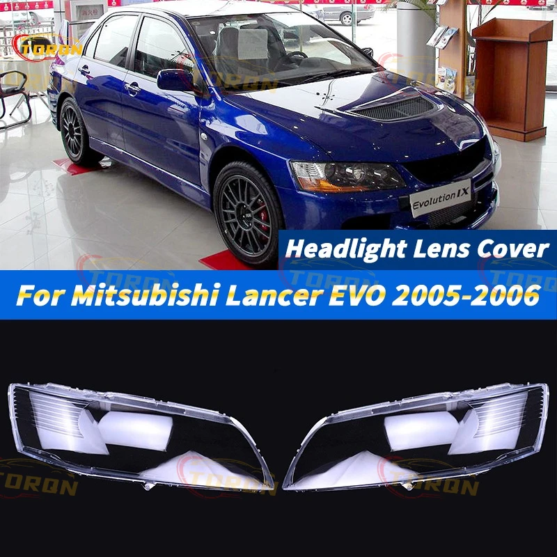 

For Mitsubishi Lancer EVO 2005 2006 Car Headlight Cover dust cover for headlights Head Lamp car accessories automobil parts