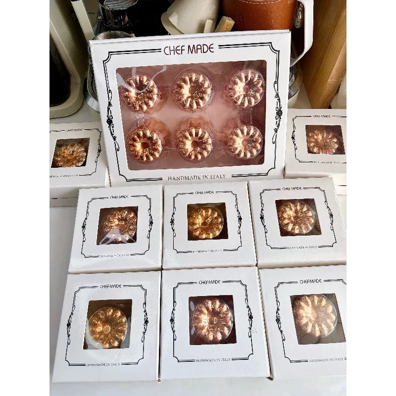 Canneles Dessert Cake Mold Canalei Single Cup/4/6/9/12 even Canneles