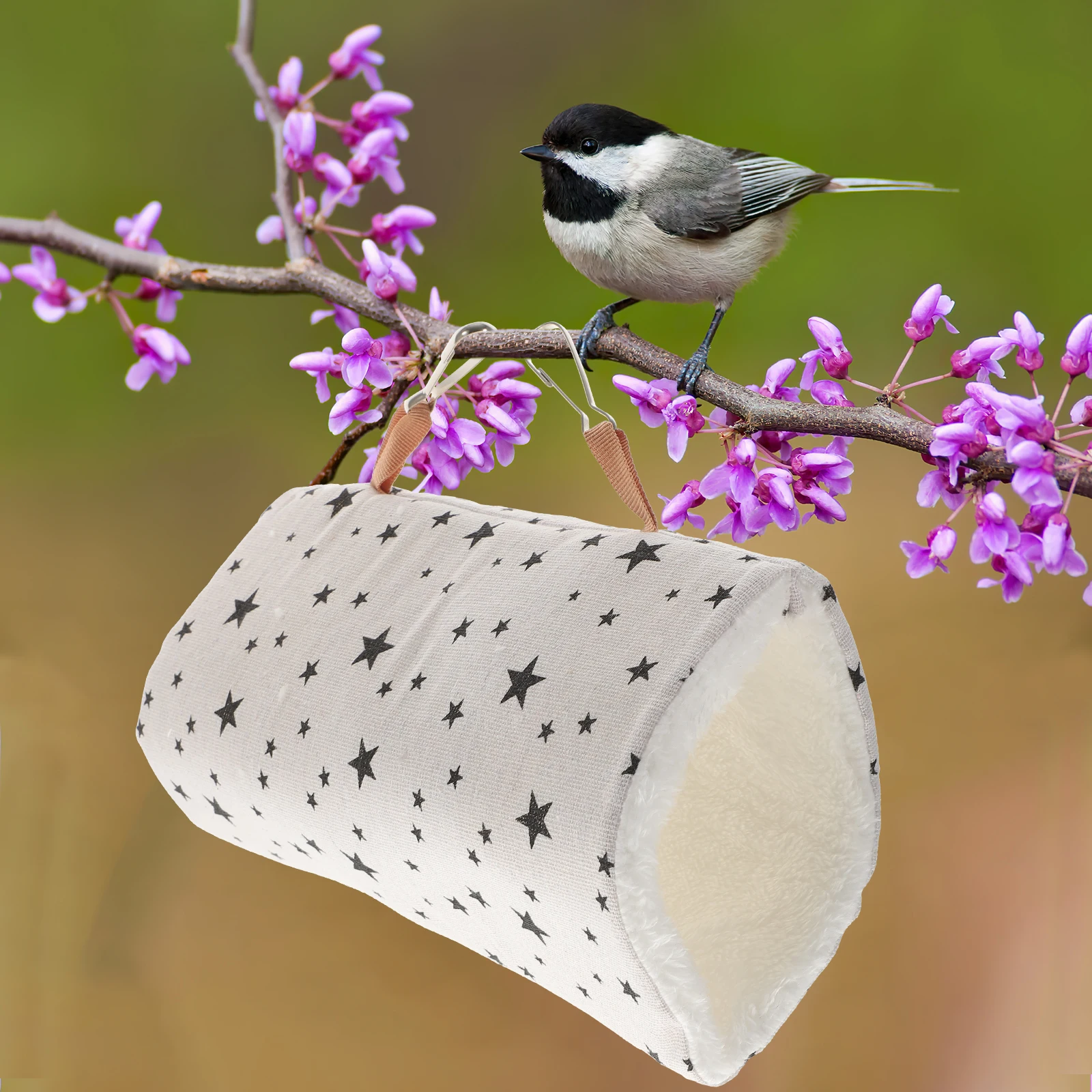 

Warm Pet Sleeping Tunnel Bed For Birds 4 Seasons Cozy Nest Durable Hanging Tunnel For Small Pets Safe Comfortable Bed