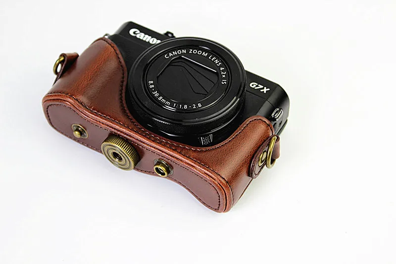 جديد مناسب لكانون PowerShot G7 X G7X2/G7X3 Mark II حقيبة كاميرا حافظة جلدية G7x3 حافظة واقية للكاميرا