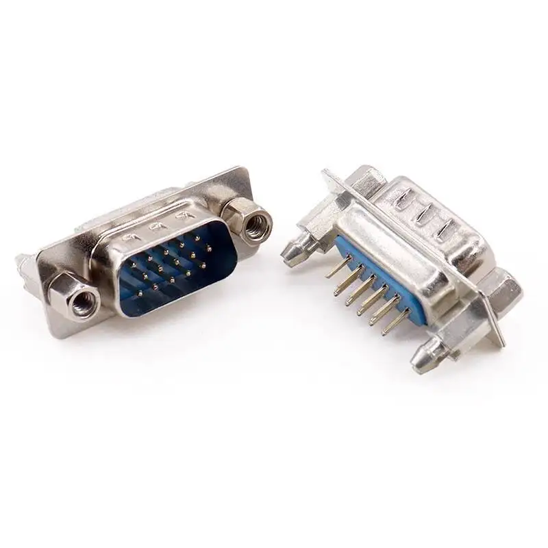 2 Stück DP9 Pin Rivet Fishhook Typ DB9/15/25/37 Stecker und Buchse Gerade Lötplatte Serieller Anschluss RS232 COM – Detail 16