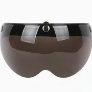 Vintage 3 Snap Motorcycle Helmet Visor, Anti UV HD Multi Color Protective Lens