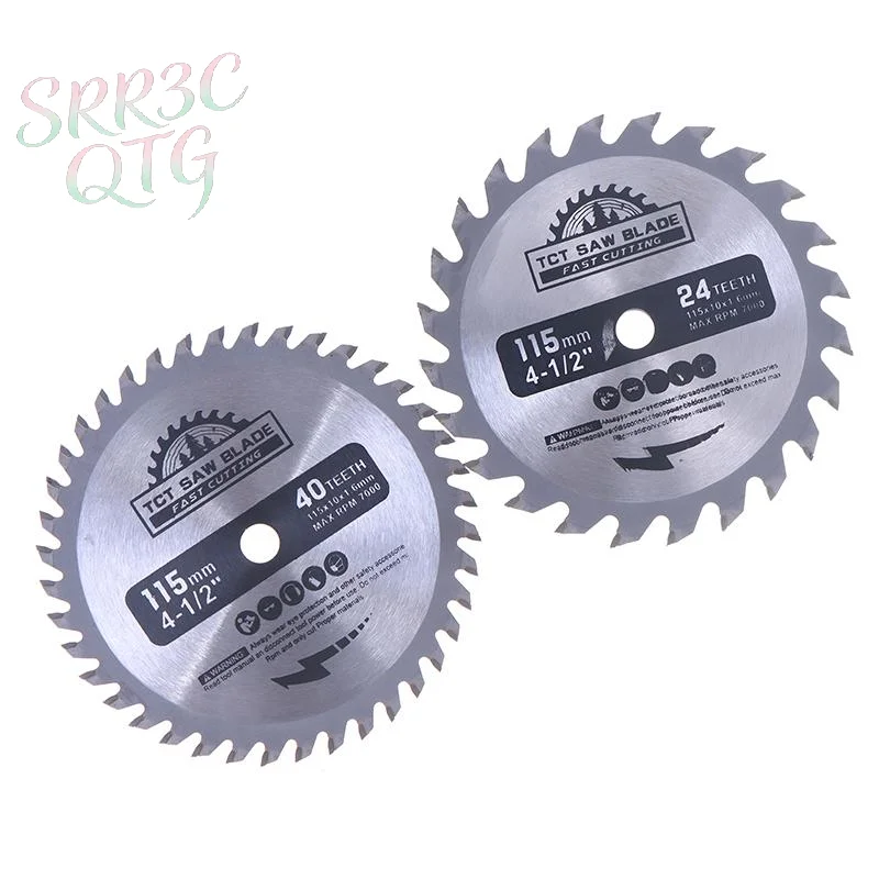 New Wood Saw 115mm Cemented Carbide Tipped TCT Saw  For Woodworking PVC Plastic Cutting Disc Circular Saw