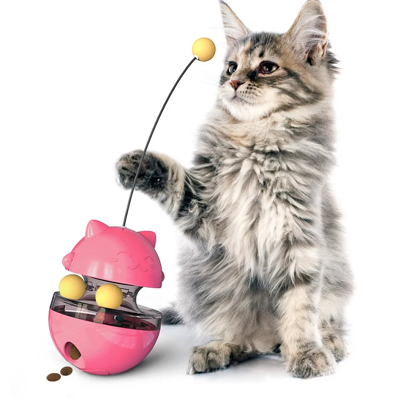 Explosive leaky ball cat-teasing stick Tumbler cat turntable toy self high magic pet supplies  cat toys interactive