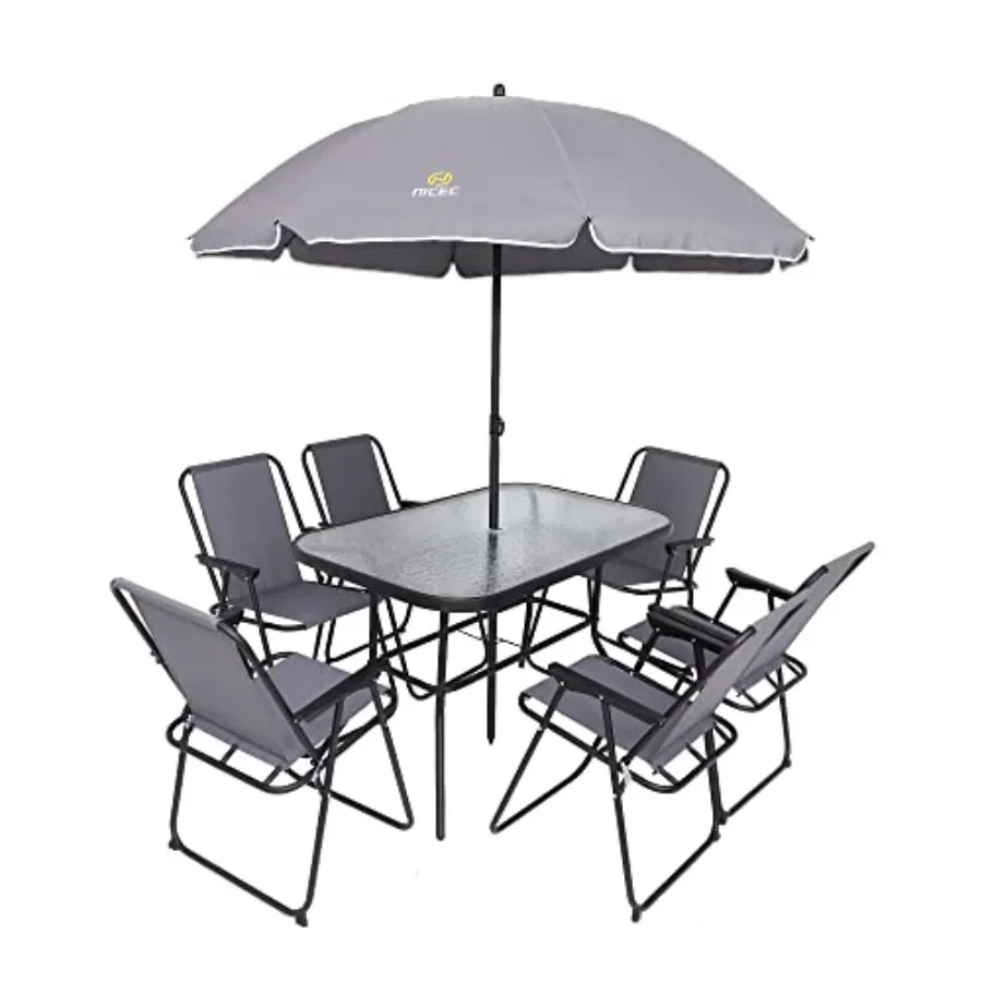 8 Pcs Patio Dining Set, Outdoor Furniture Set