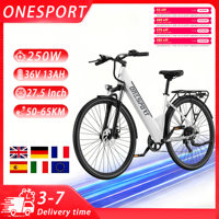 ONESPORT OT12 Electric Bicycle 250W Motor 36V13AH Battery 7speed Electric Bike 27.5 In Tires for Adult City E-bike EU Warehouse