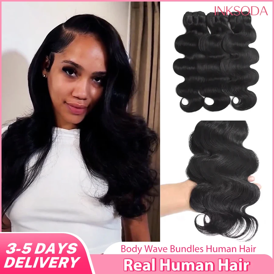 

12A 1-4PCS 38 Inch Natural Color Body Wave Human Hair Bundles And Weaves Unprocessed Brazilian Human Hair Weave Bundles Raw Hair Bundles Weave Extensions Hair Extensions Materials For Women Natural Black Soft And Silky Hair Promotional sale