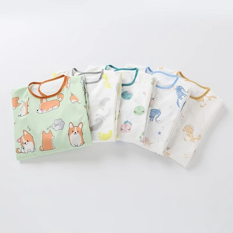 مريلة أطفال J15U من قطعة واحدة مع مفرش طاولة للأطفال من سن 1 إلى 4 سنوات #2