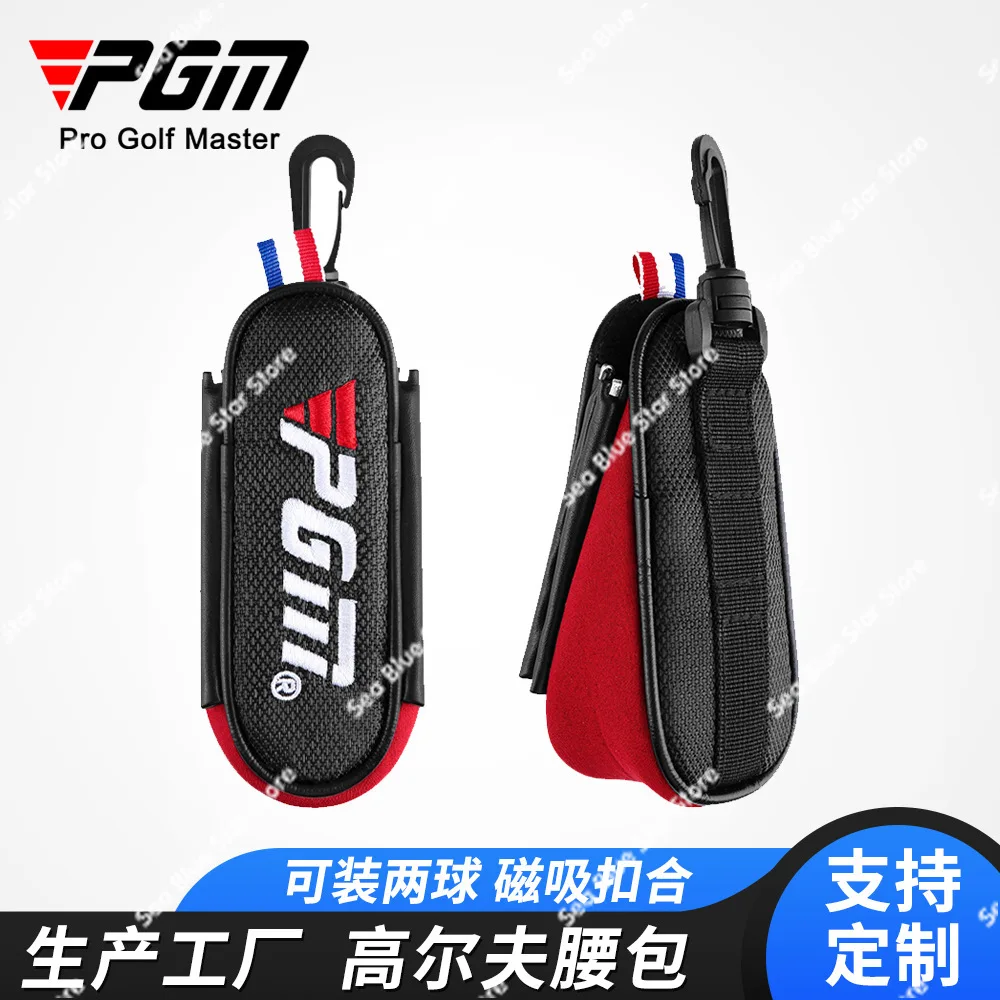 

PGM Golf Bag Men's and Women's Lightweight Small Fanny Pack Magnetic Satchel Mini Ball Bag Pendant Can Hold Two Balls