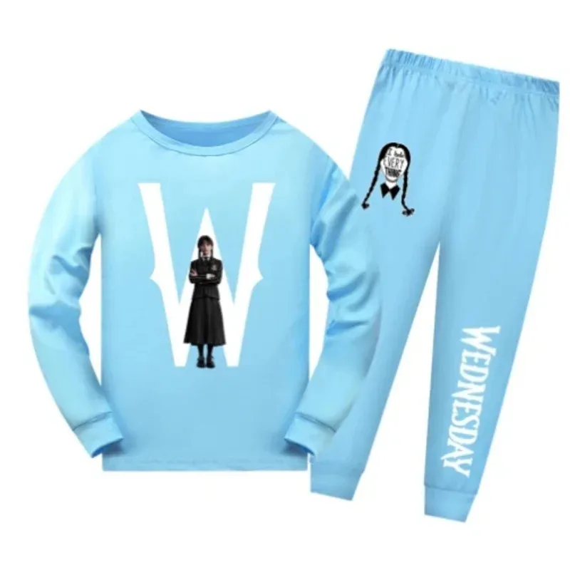 zz04zz12 วันพุธฤดูใบไม้ผลิฤดูใบไม้ร่วงเสื้อผ้าชุดเด็กชุดนอนเสื้อผ้าเด็กชุดนอนชุดเด็กทารกการ์ตูนชุดนอนชุดอยู่บ้าน