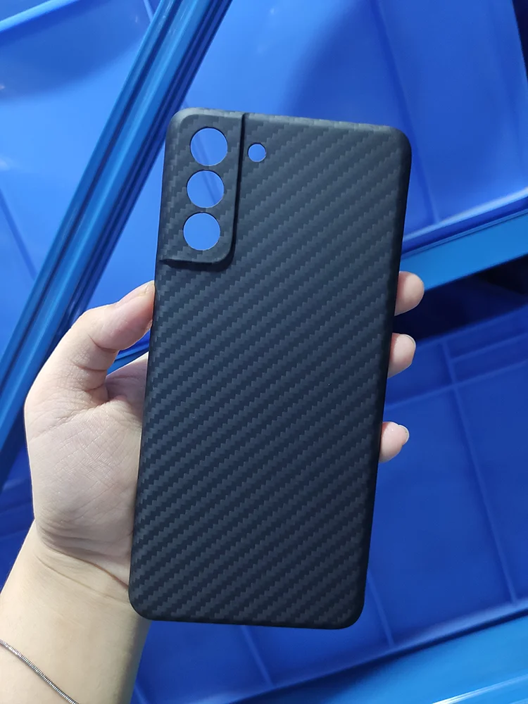 

Чехол из углеродного волокна для Galaxy S21FE, Ультратонкий чехол из арамидного волокна для телефона, защитный чехол для телефона с черными линзами для Galaxy S21FE