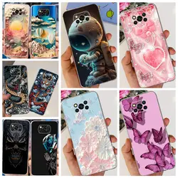 For Xiaomi Poco X3 NFC X3 Pro Back Cover Phone Case Soft Clear Silicone Shockproof  Funda Coque For Poco X3 GT PocoX3 Pro Capa