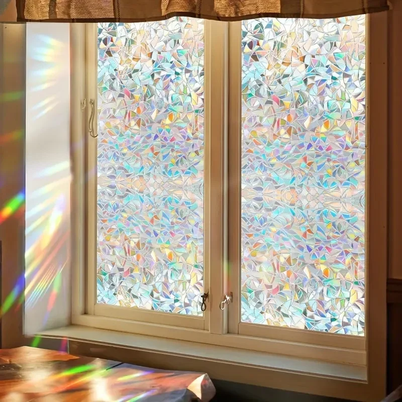 Static Cling Matte Frosted Window Film, Anti-Peep Privacy Glass Sticker, Light Transmitting Non-Transparent Frosted Cover for Ba