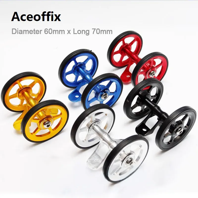 

ACEOFFIX Alloy Easy Wheels Fender for Brompton Bike Rear Mudguard Folding Bike Accessories 3SIXTY Wheel Diameter 60mm Long 70mm