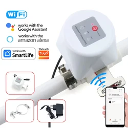 WiFi Water Valve Gas Shutoff  Ball Valve Timer Garden Smart Faucet Controller Alexa Google Assistant for TUYA SmartLife APP