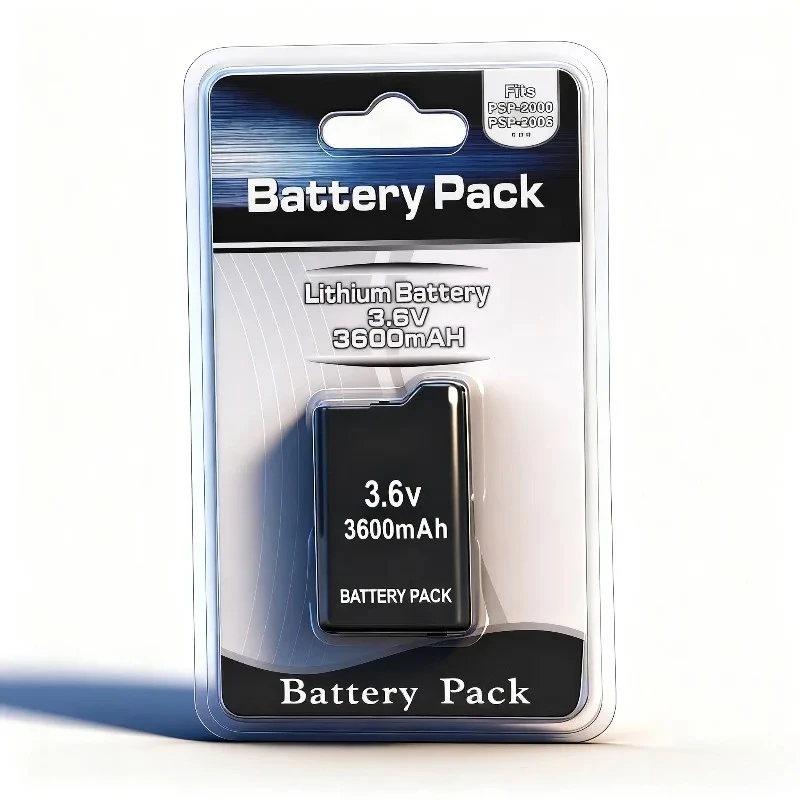 

1PCS 3.6V 3600mAh Battery for PSP 2000 PSP 3000 ,Rechargeable Li-ion Battery Pack for 2000 PSP 3000 Console