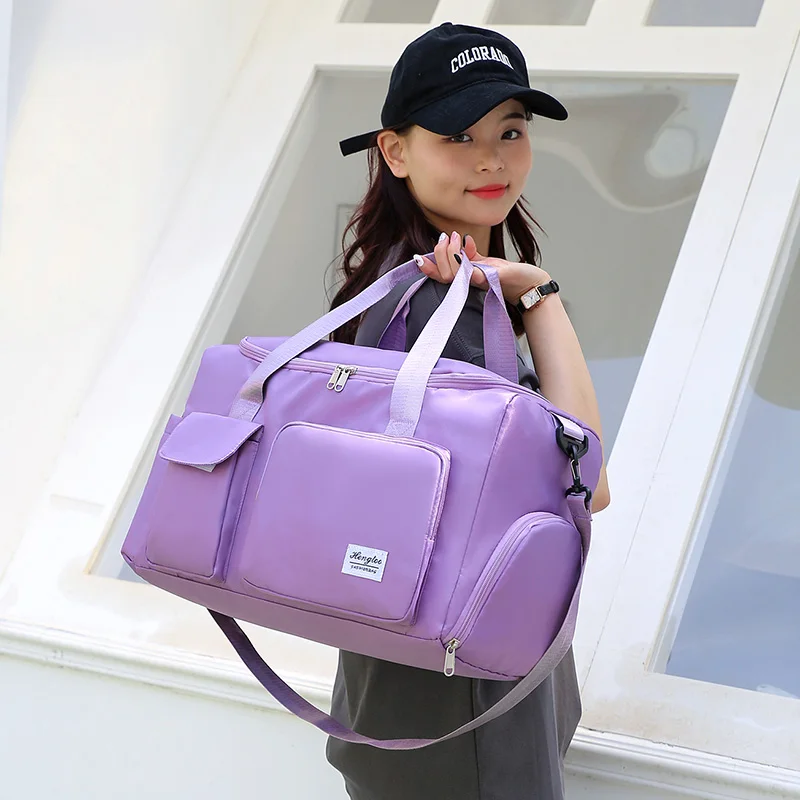 

Дорожная сумка большой вместимости с разделением для влажной и сухой уборки, дорожная сумка для отдыха на открытом воздухе, сумка для йоги для фитнеса, сумка для недельной ночи