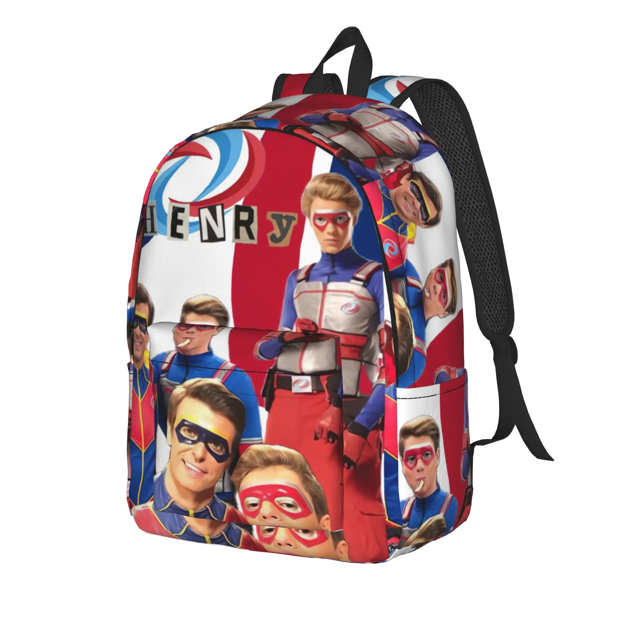 Henry Danger Secret Identities Backpack Unisex  Durable Backpacks Polyester Fun High School Bags Camping Custom Rucksack