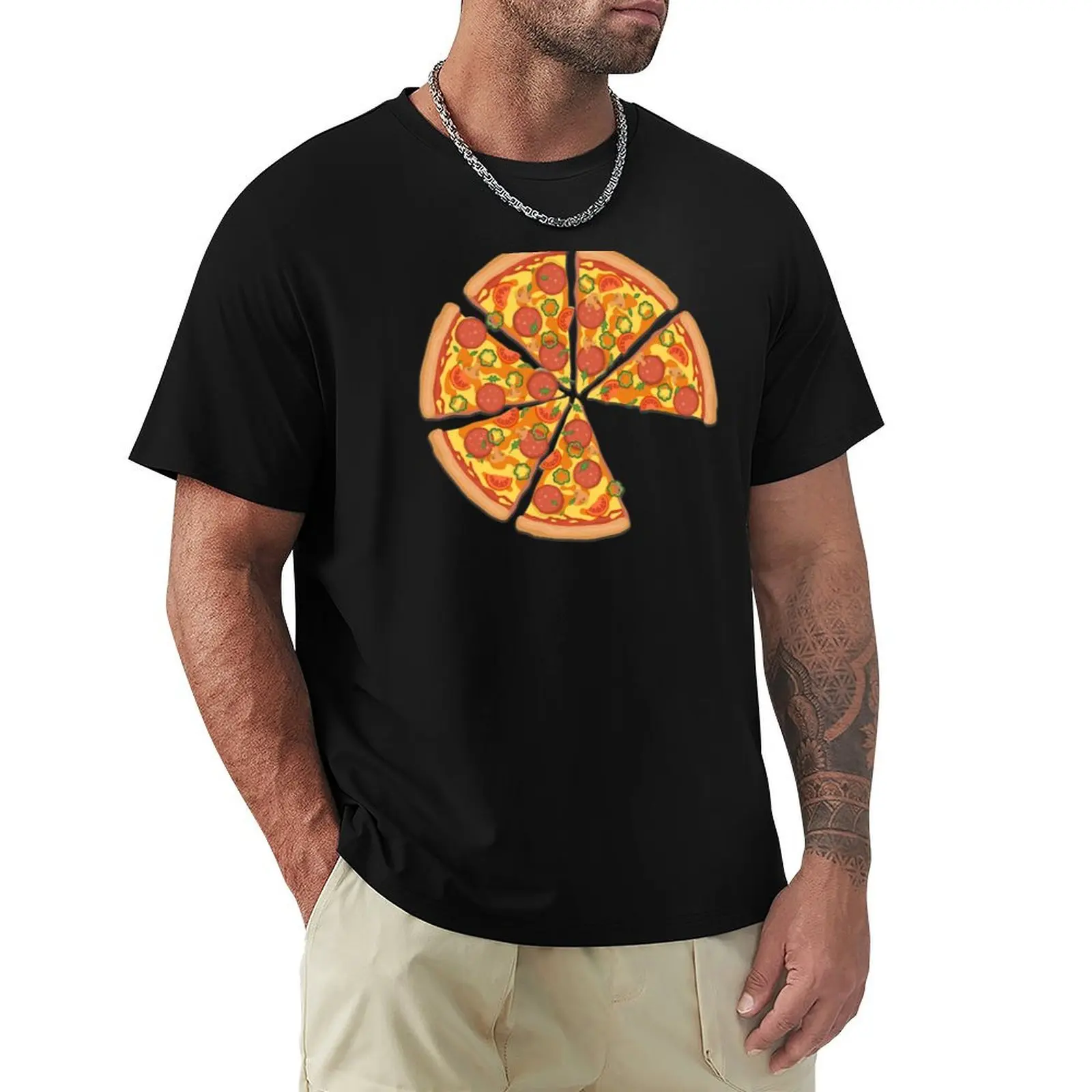 Pizza (Less 1 Slice) T-Shirt Plus Size Lightweight Tee Shirt