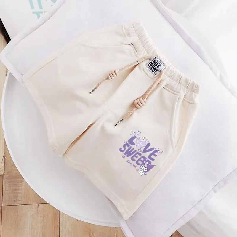 الصيف الفتيات الفتيان Kawaii Kuromi أنيمي الأطفال سراويل قصيرة غير رسمية لطيف القطن بلدي ميلودي سراويل تقليدية الملابس الهدايا اللعب