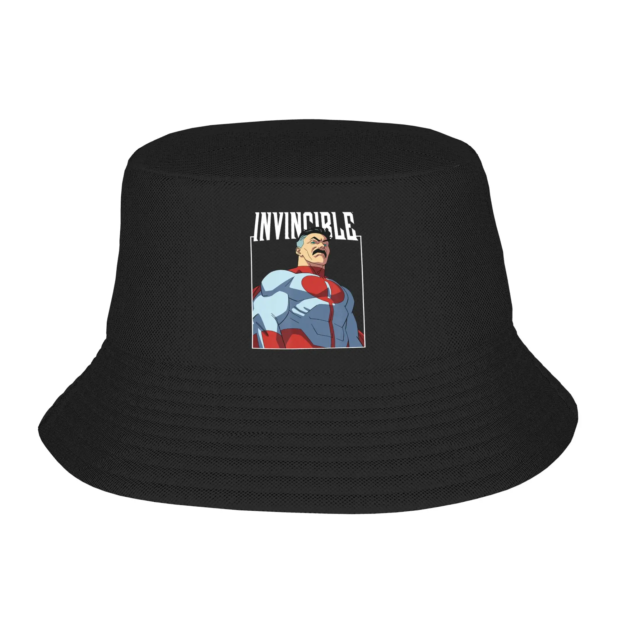 Invincible Omni-Man Character Logo Bucket Hats for Woman Vocation  Sun Hats Unique for Fishing Fisherman Hat Ispoti Cap