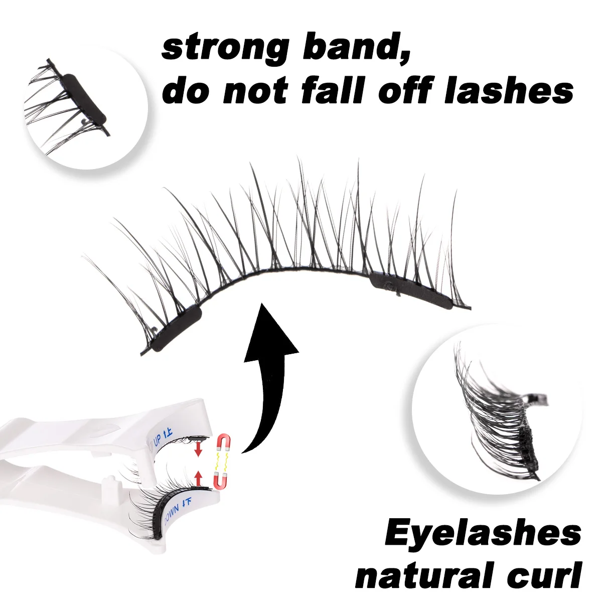 2 paia di ciglia magnetiche fatte a mano stili misti soffici ciglia finte visone ciglia naturali riutilizzabili e pinzette magnetiche