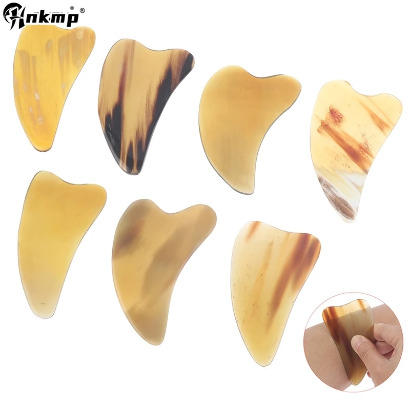 

Natural Ox Horn Gua Sha Board Gouache Scraper Face Massager Facial Lift Neck Body Scraping Massage Beauty Tools