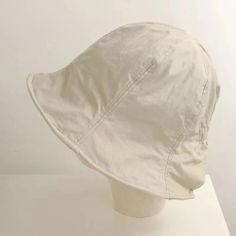 Sombreros de Sol de ala ancha para hombres y mujeres, sombrero de cubo plegable con arrugas, visera de secado rápido para playa y verano, gorras de