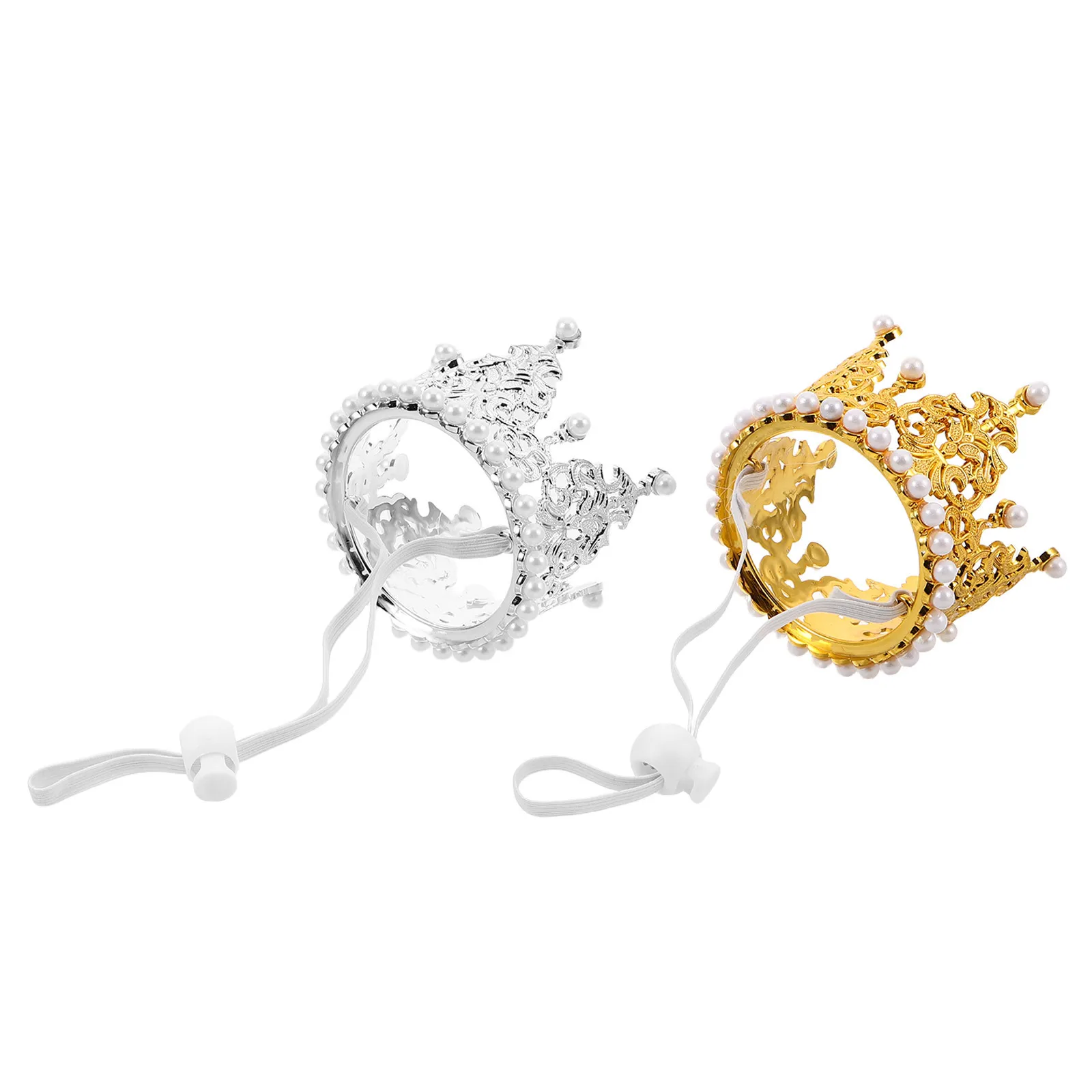 

2Pcs Pet Crown Hat Embroidered Birthday Headband Comfortable Fit for Dogs Cats Party Decoration Cat Party Hat Dog Crown