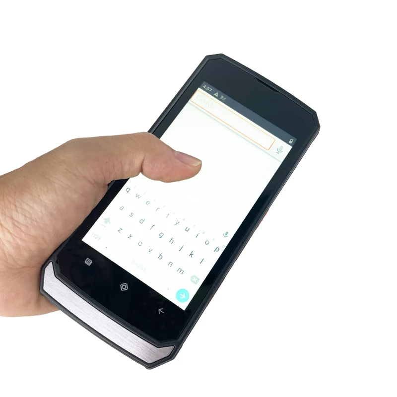 Leitor NFC Sem Fio Industrial Android com Scanner de Código de Barras 1D 2D, PDA Portátil