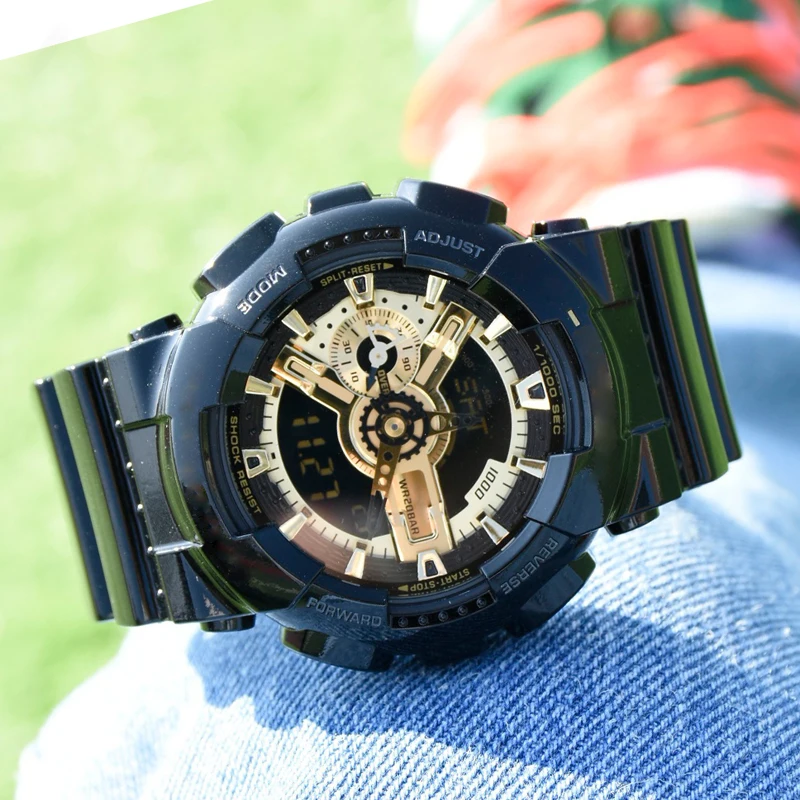 Watch accessories Resin Watchband for Casio GD 120 GA 100 110 Mens Sport Wateproof Rubber Camouflage Strap
