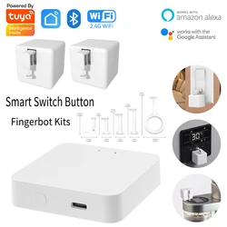 Tuya Adaprox Smart Button Finger Bluetooth Robot Smart Home Gadgets Light Switch Bot Mechanical Arms Voice for Alexa Google