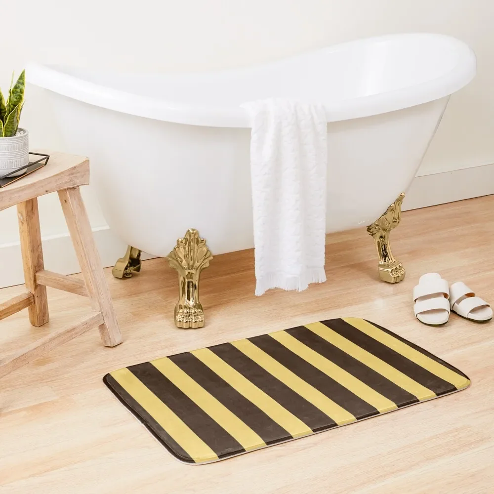 

Brown & Gold Bath Mat Hallways Bathroom Floor Mat