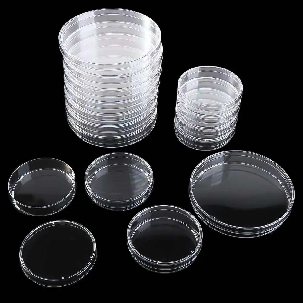 

Lab Supplies 90x15mm Transparent 55x15mm Plastic Sterile Petri Dishes Clear Petri Dish Petri Dishes Bacteria Culture Dish