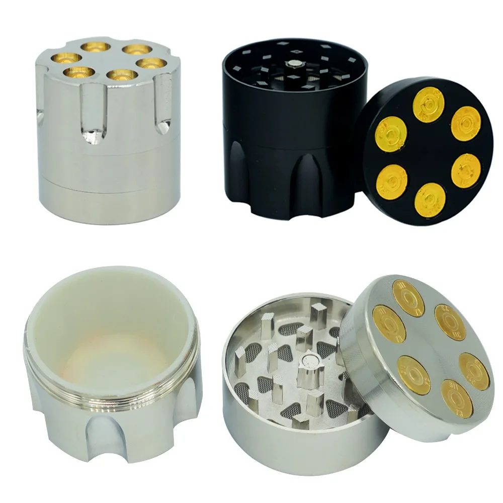 

30/40mm Bullet Shaped 3-Layer Metal Herb Grinder with Creative Design Compact & Portable