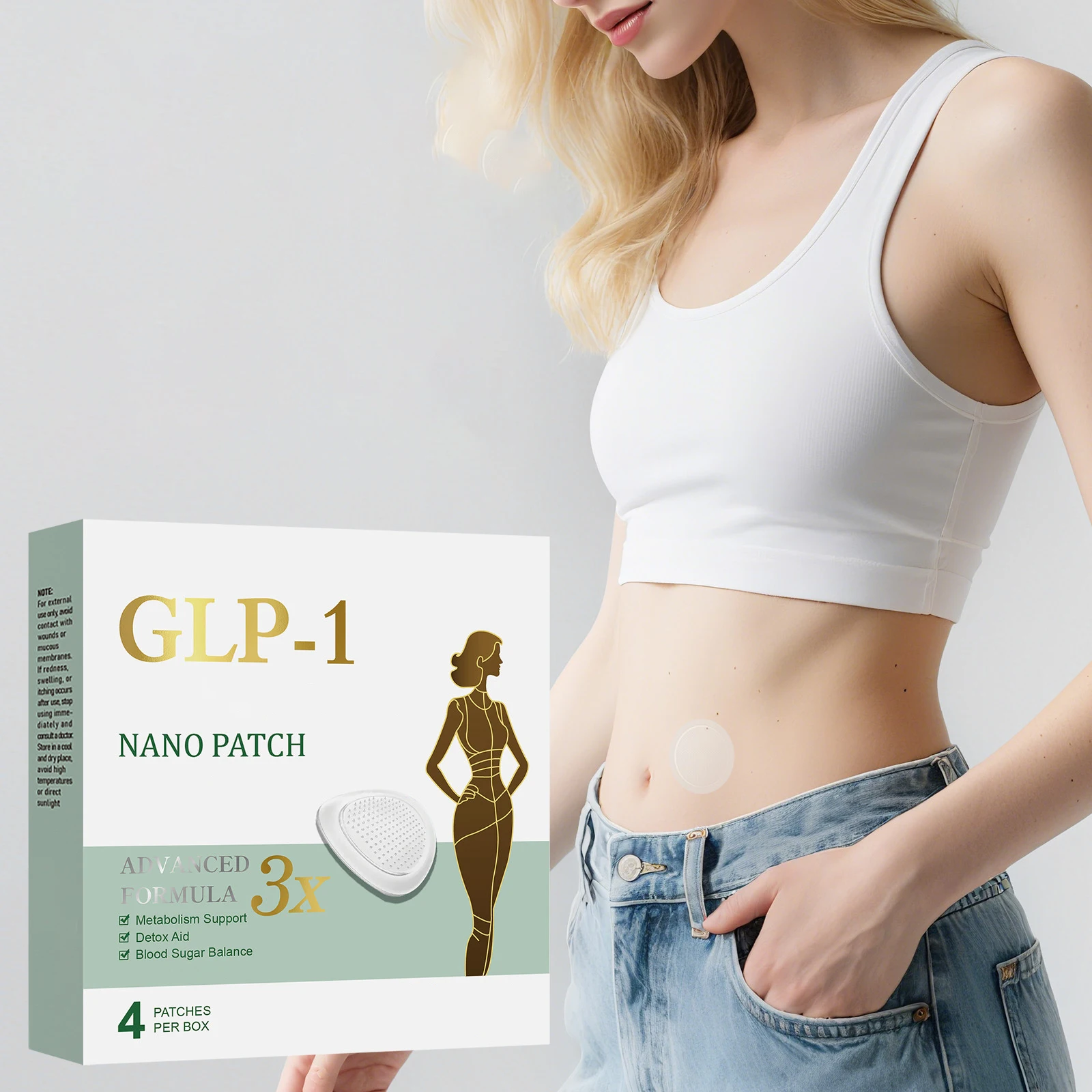 2025 GLP-1-patches Combinatie van hyaluronzuur- en plantenextracten |   Maak je een betere versie van jezelf