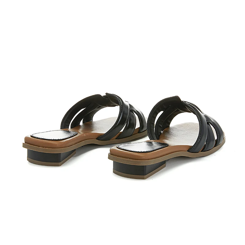 AIYUQI 슬리퍼 여성 여름 2025 새로운 착용 슬리퍼 여성 직조 캐주얼 비치 슬리퍼 여성