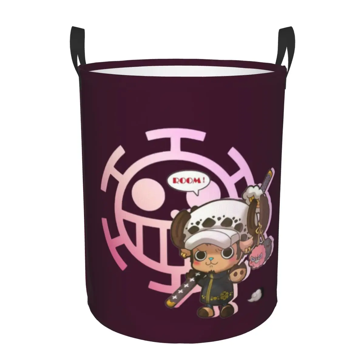 Custom One Pieces Anime Laundry Basket Collapsible Pirate King