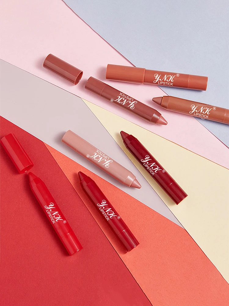 12colors Velvet Sexy Matte Lip Gloss Pencil Waterproof Long Lasting Red Nude Lip Stick Non-stick Cup Lip Tint Pen Cosmetic