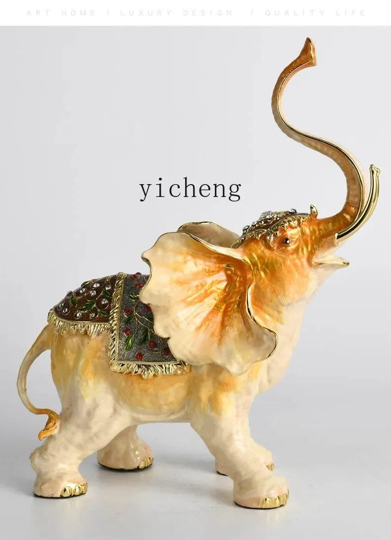 BJ-12  Auspicious Elephant Decorative Craft Ornament Opening Housewarming Business Gift