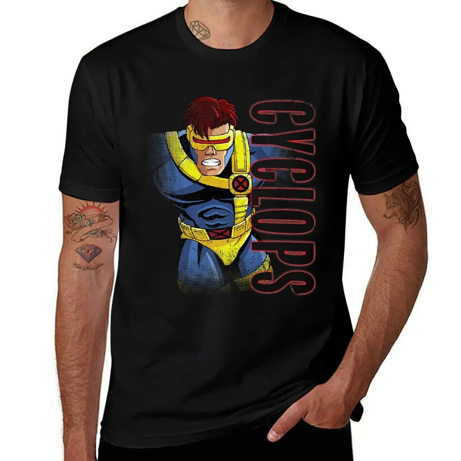 

X Cyclops 90s T-Shirt kawaii clothes plus sizes summer top mens workout shirts